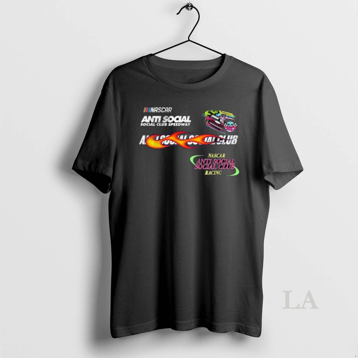 Original Anti Social Social Club X Nascar Black Daytona Long Sleve