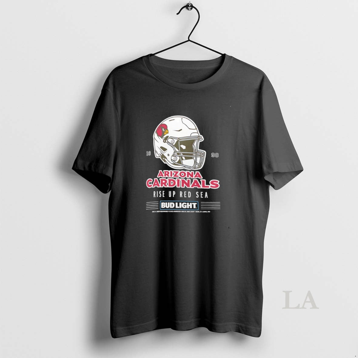 Original Arizona Cardinals Bud Light 1898 Rise Up Red Sea Football Helmet