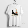Original Black Cat Santa Claws Christmas Tree
