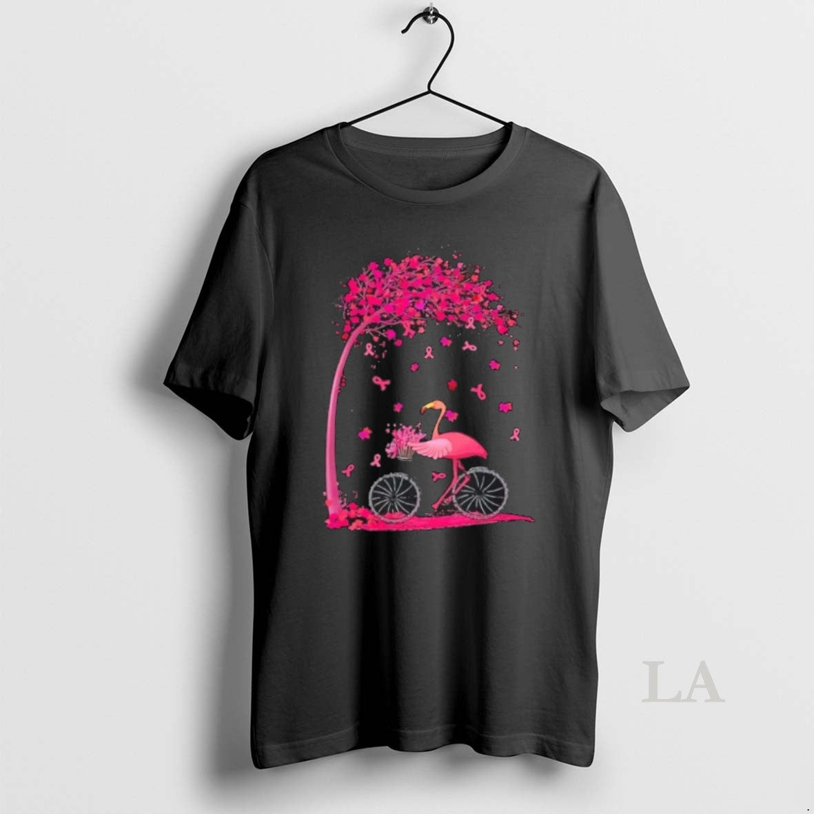 Original Breast Cancer Tree With Flamingo Cancer Survivor Awareness