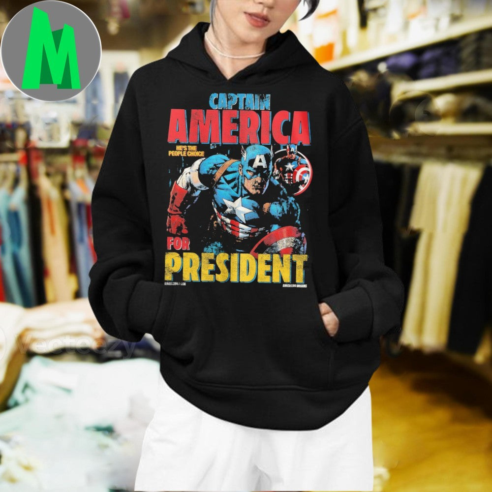 Original Captain America For President Political Shirt Unisex