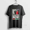 Original Ceasefire Now Pro Palestine Activist Fist With Olive Branch