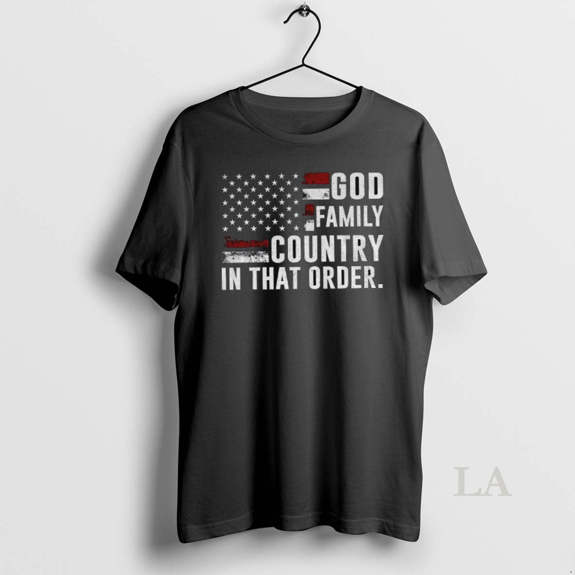 Original Charlie Kirk God Family Country In That Order American Flag