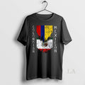 Original Colombian Mexican Flags Ripped Torn Colombia Mexico