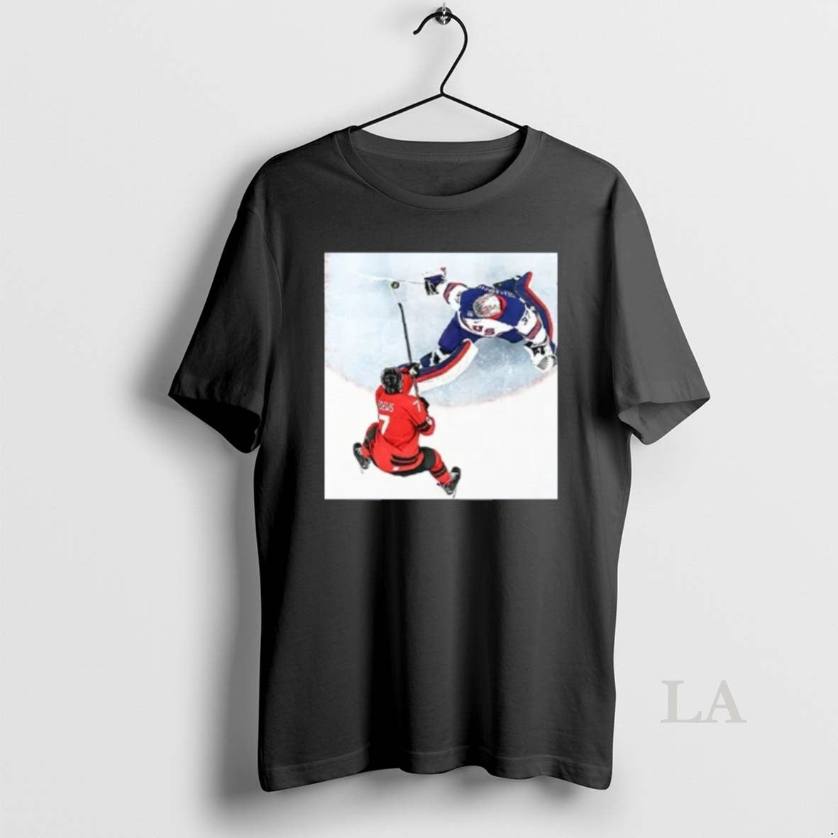 Original Connor Hellebuyck Goalie Save Usa Gold Unisex