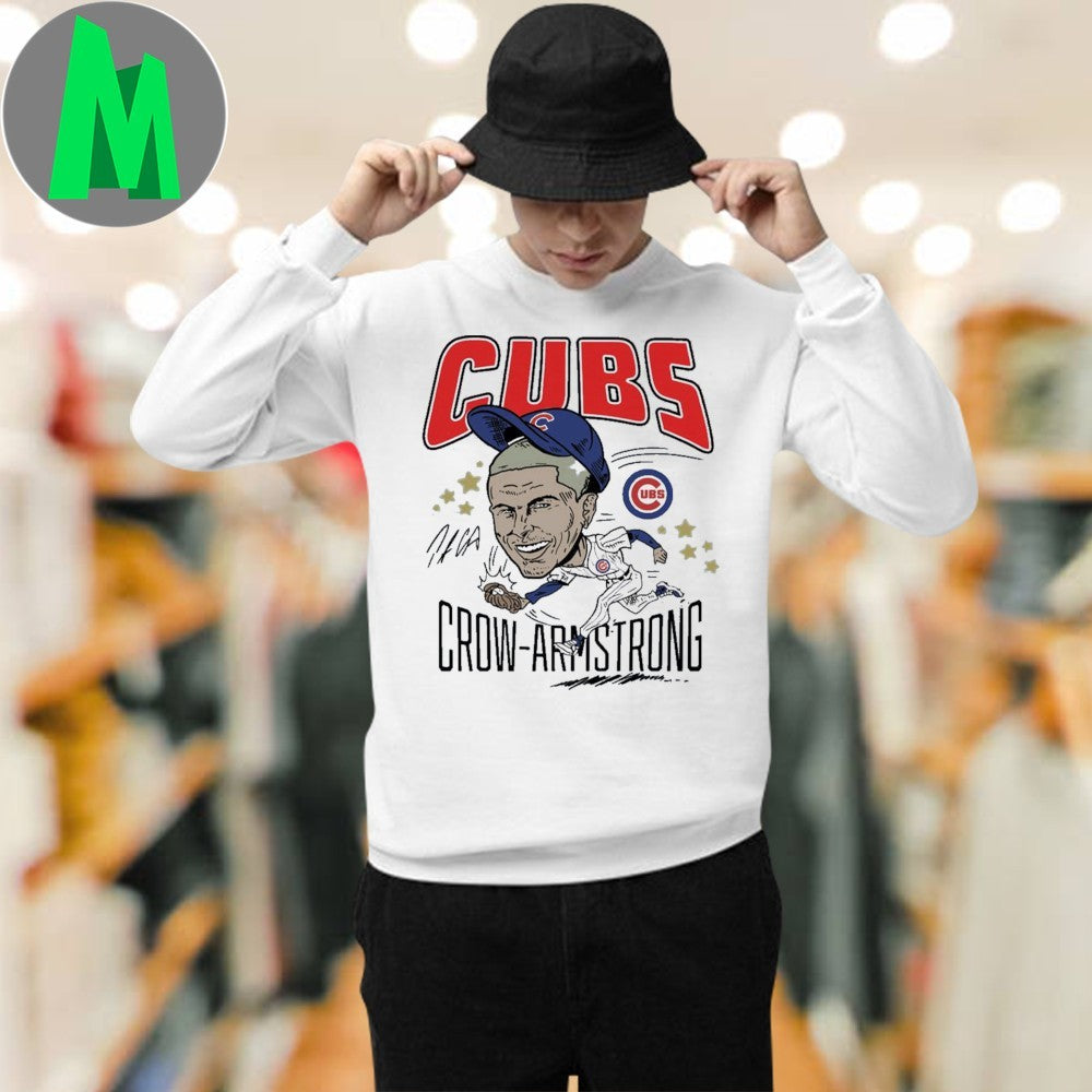Original Cubs Pete Crow Armstrong Signature Ladies Boyfriend Shirt Unisex