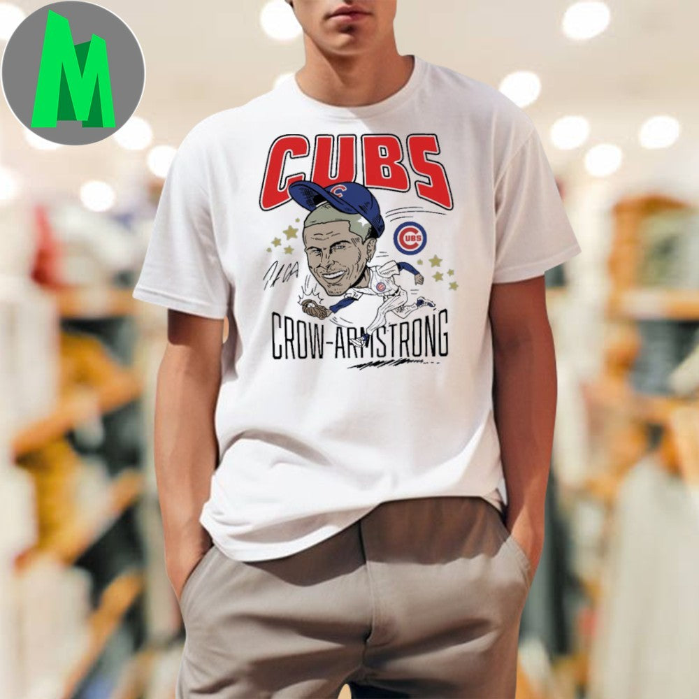 Original Cubs Pete Crow Armstrong Signature Ladies Boyfriend Shirt Unisex