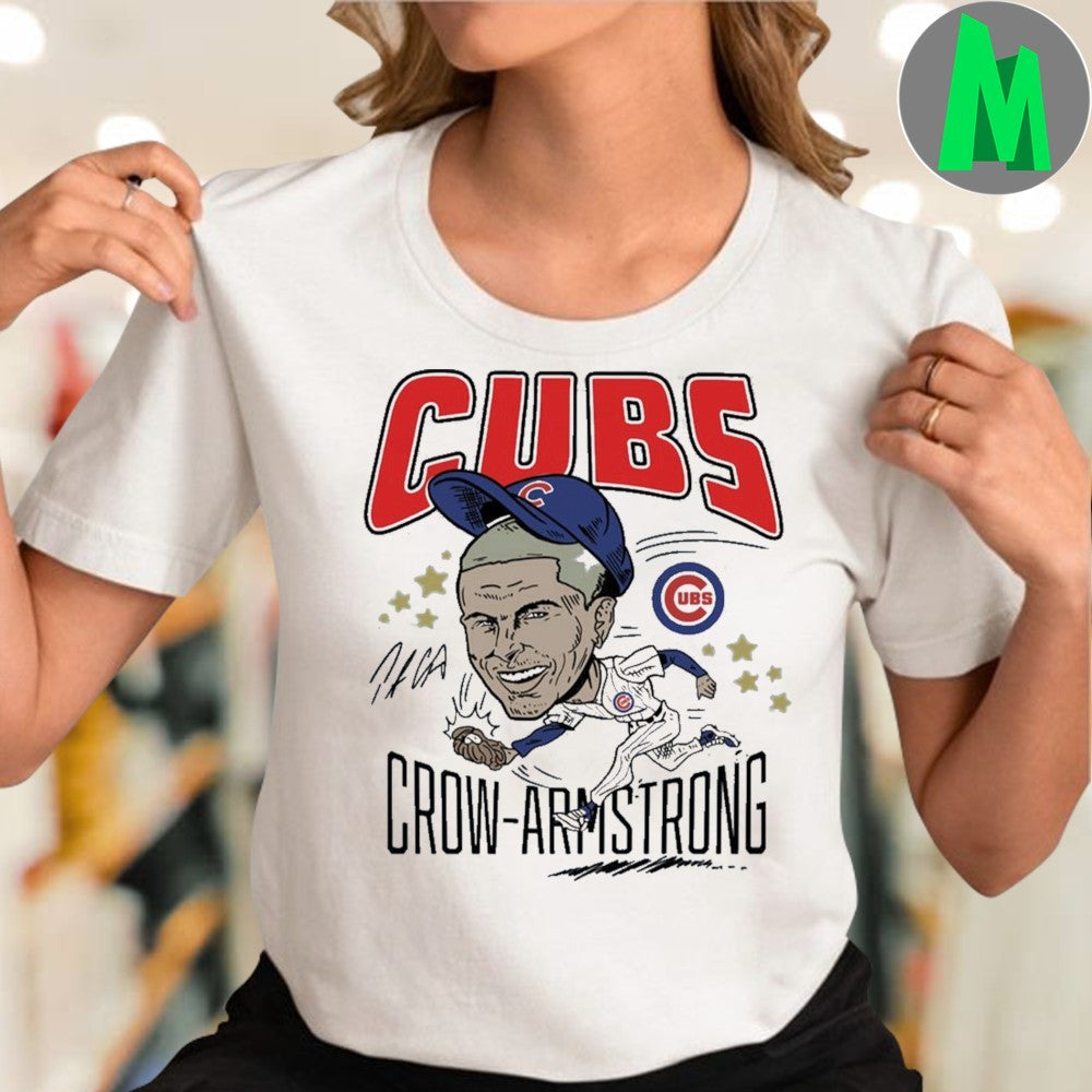 Original Cubs Pete Crow Armstrong Signature Ladies Boyfriend Shirt Unisex