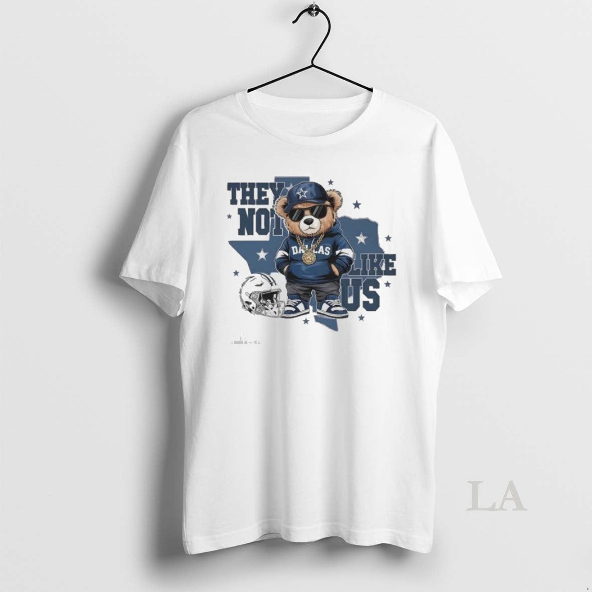 Original Dallas Cowboys Mascot Fan They Not Like Us Map