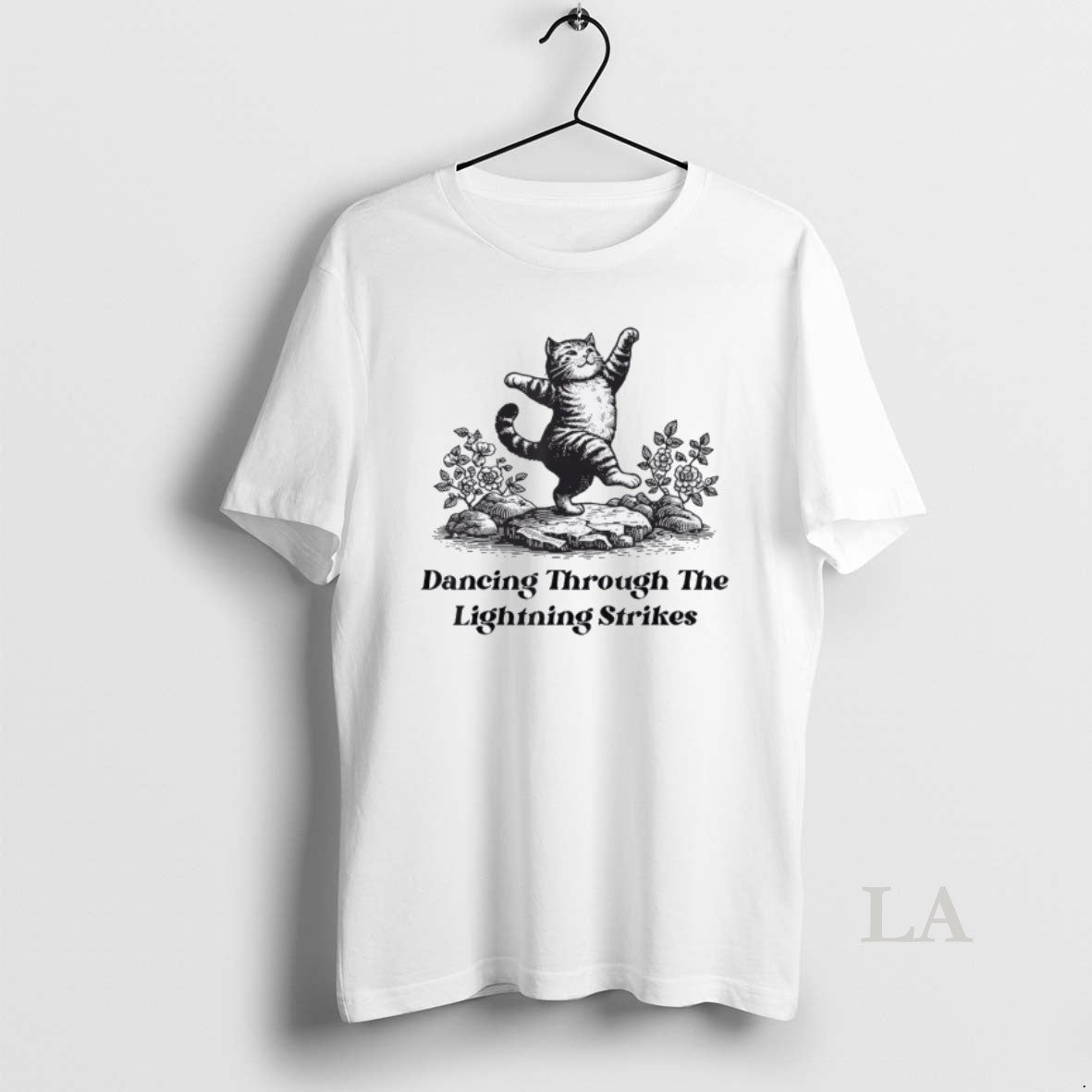 Original Dancing Through The Lightning Strikes Dancing Cat Funny