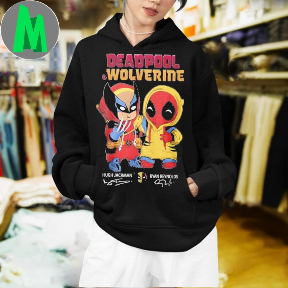Original Deadpool & Wolverine Ryan Reynolds x Hugh Jackman Signature Unisex Unisex