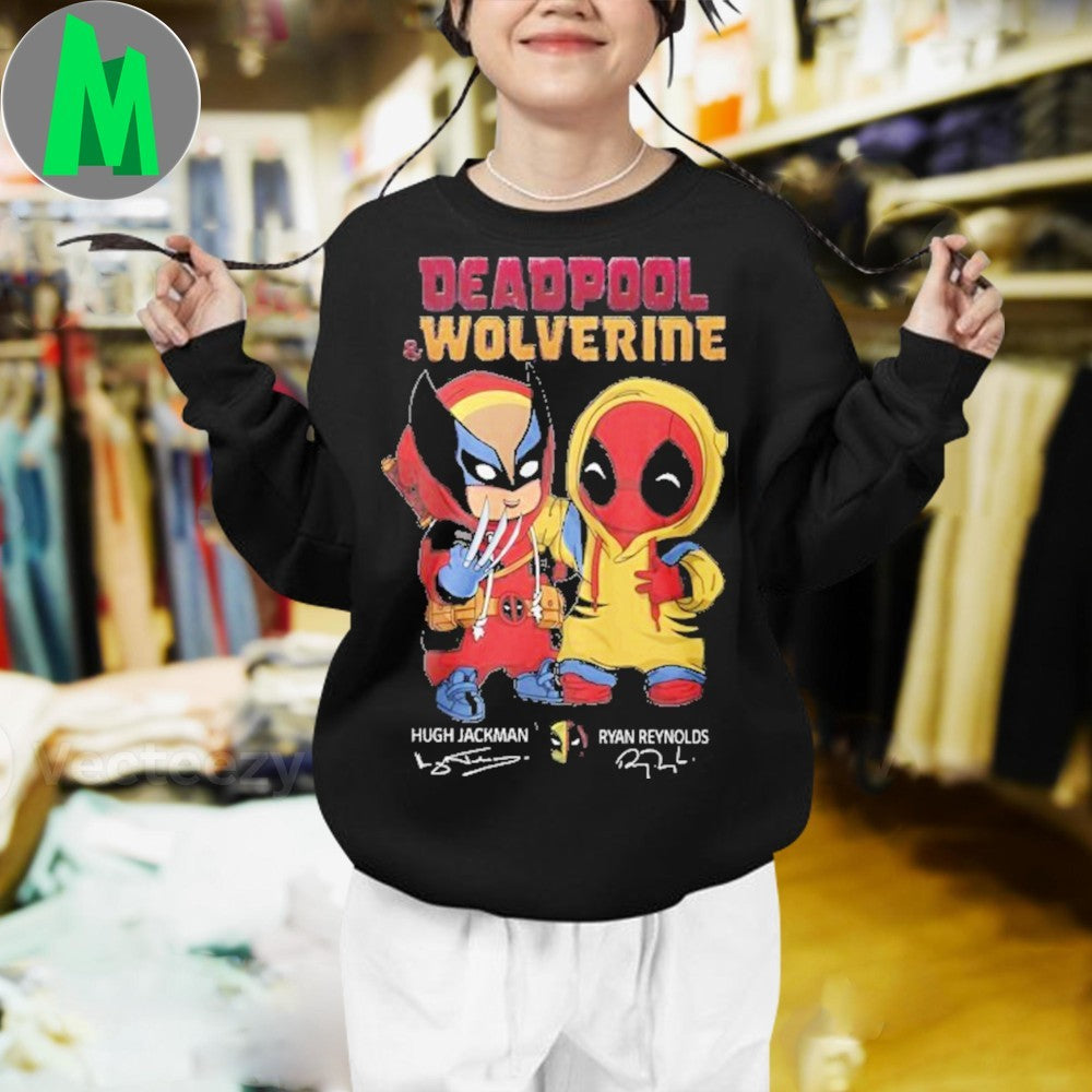 Original Deadpool & Wolverine Ryan Reynolds x Hugh Jackman Signature Unisex Unisex