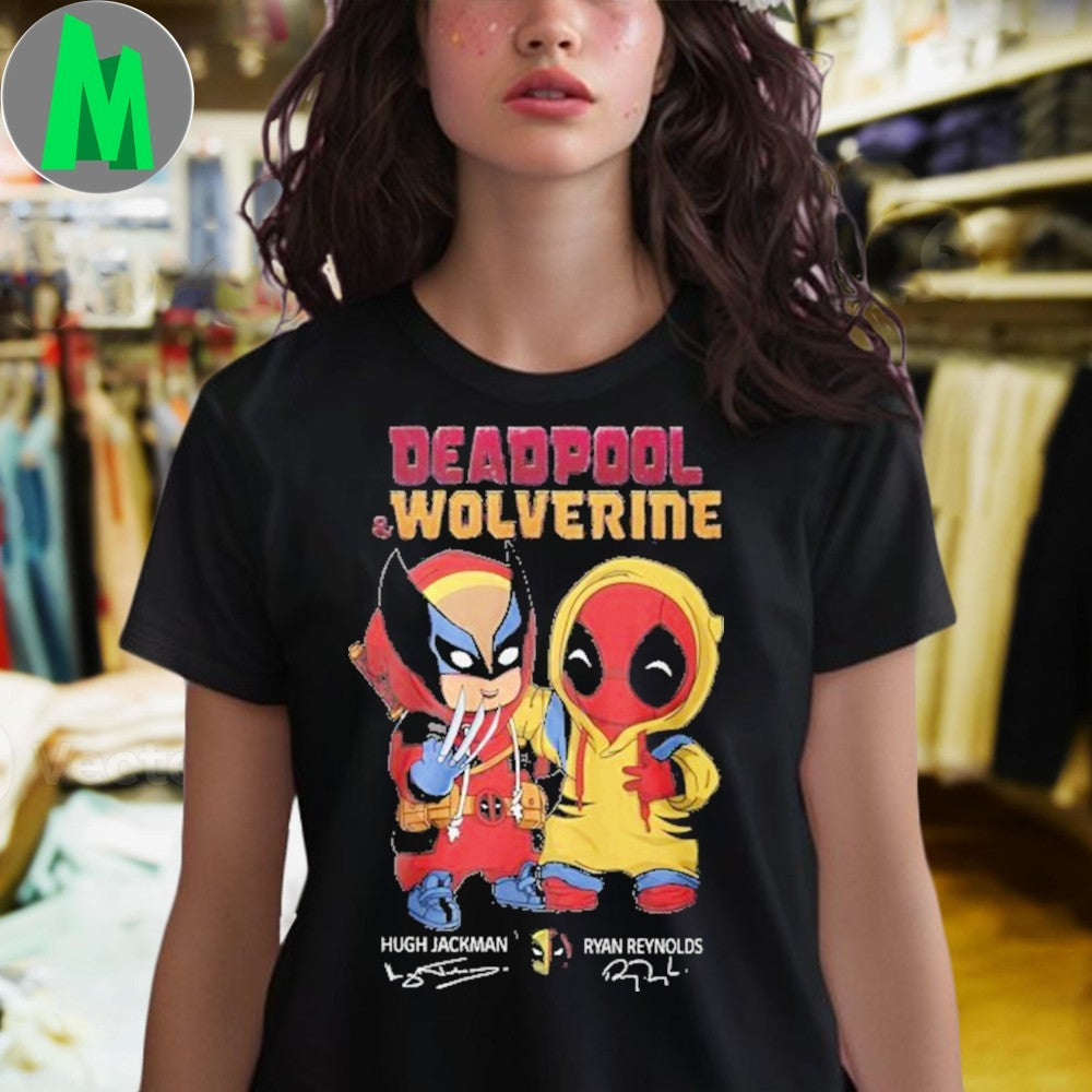 Original Deadpool & Wolverine Ryan Reynolds x Hugh Jackman Signature Unisex Unisex