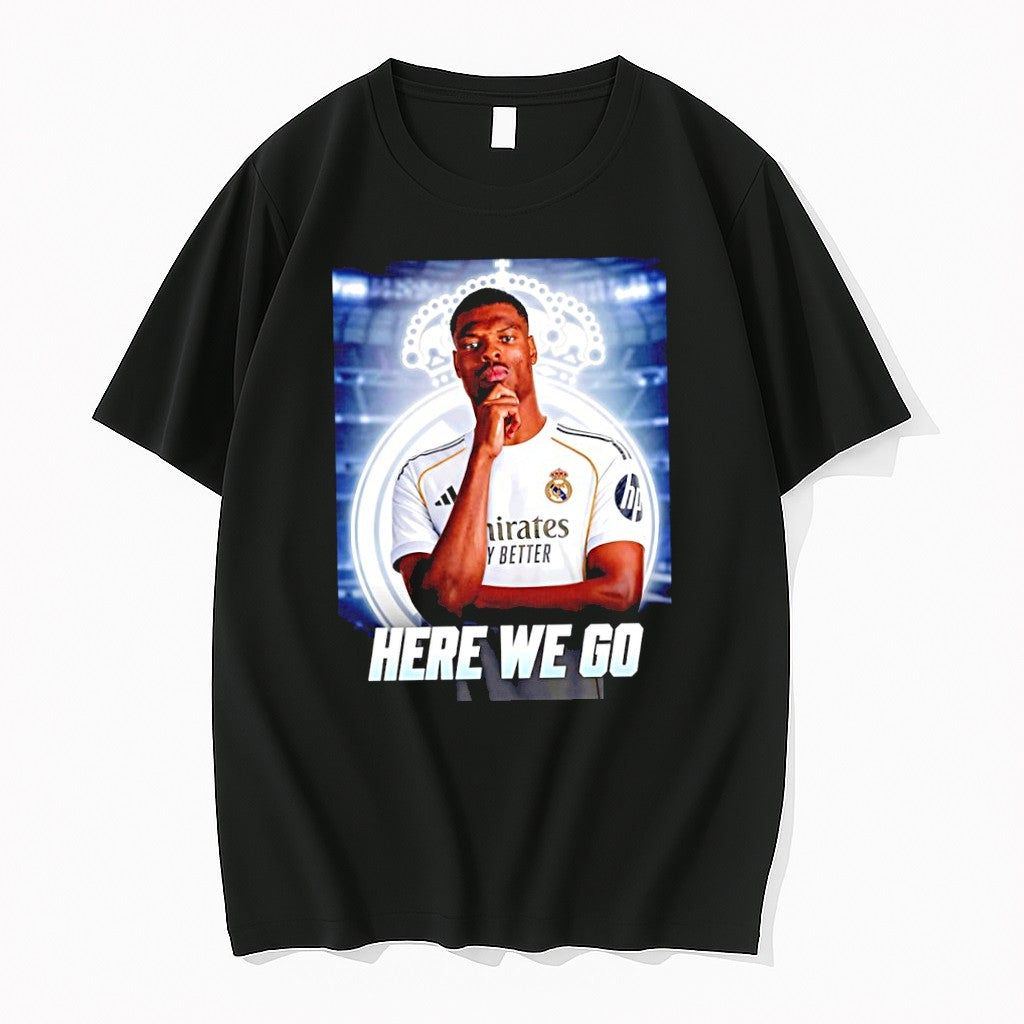 Original Denzel Dumfries To Real Madrid Here We Go Tshirts Jpg Unisex