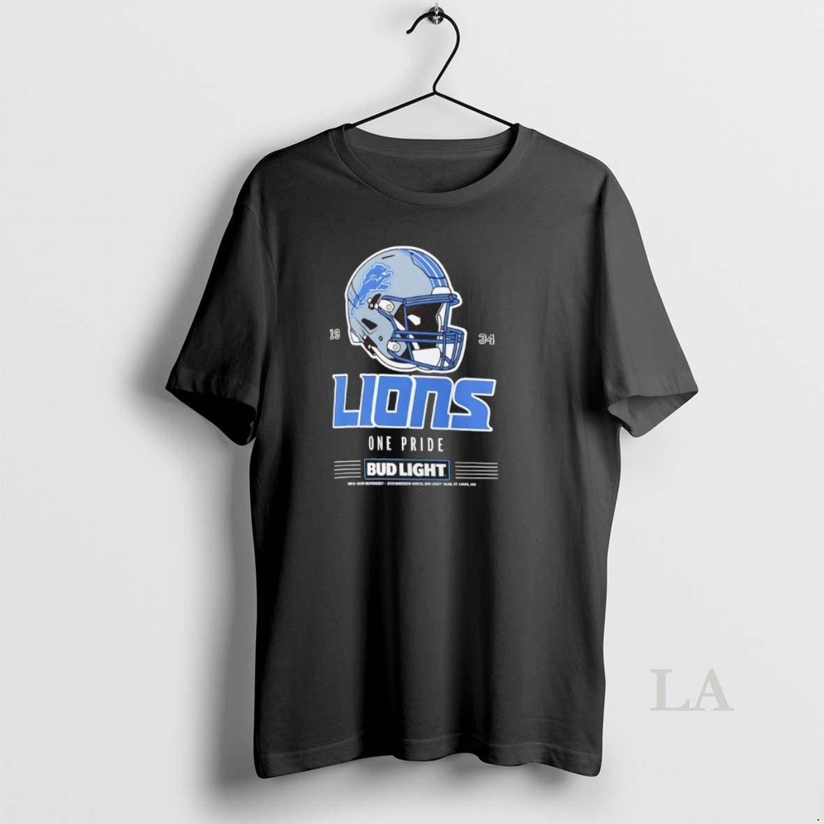Original Detroit Lions Bud Light 1934 One Pride Football Helmet