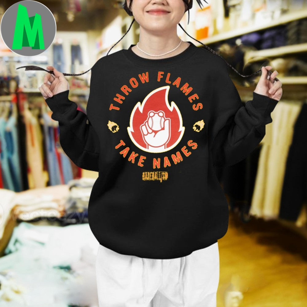 Original Flame Thrower Take Names Baseball Unisex