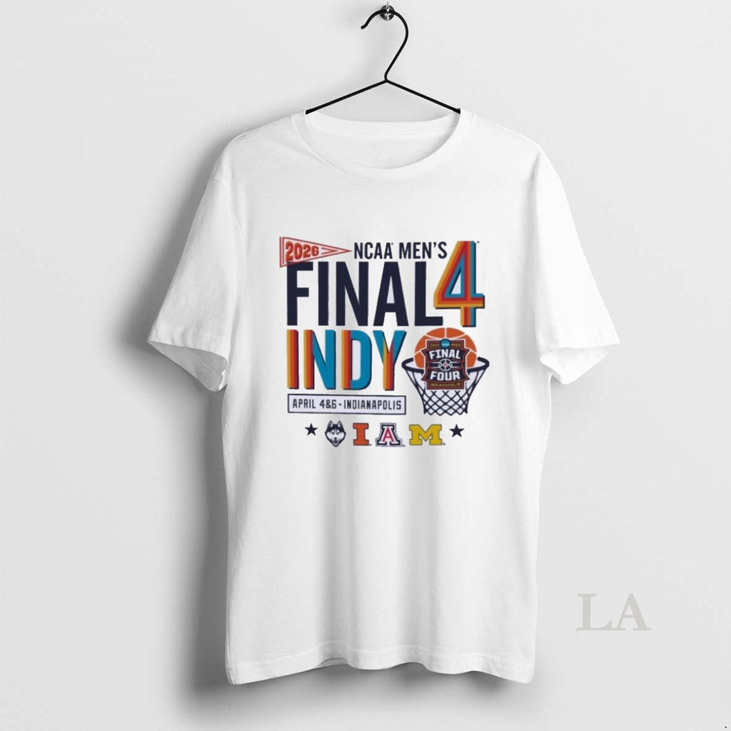 Original Four Teams 2026 Ncaa Mens Final Four Indy Retro Unisex
