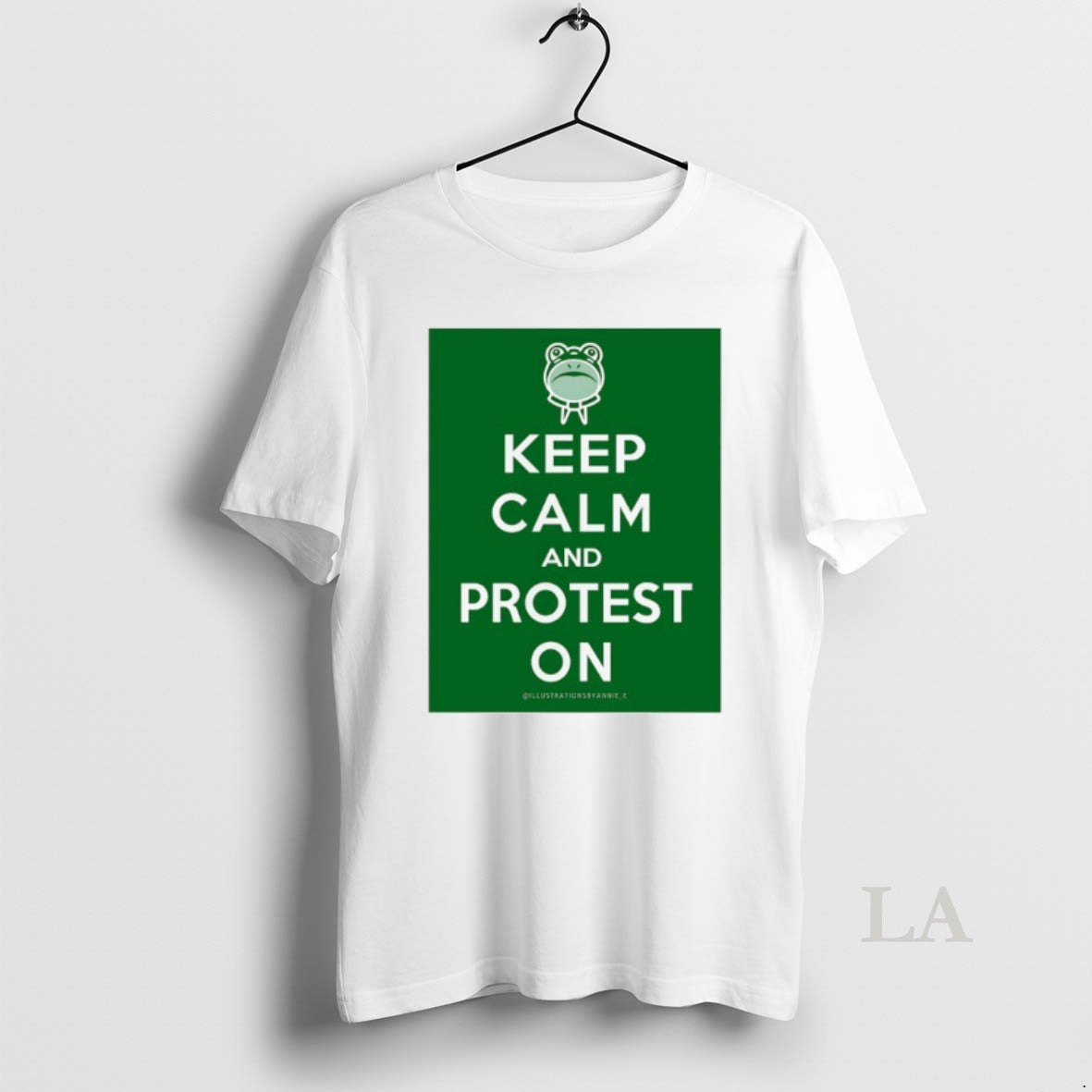 Original Frog Keep Calm And Protest On