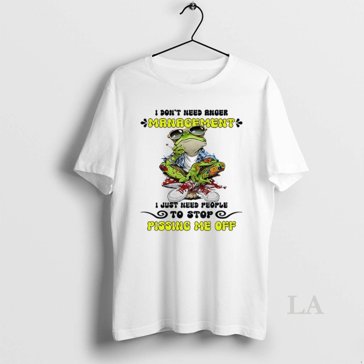 Original Frog Smoking I Dont Need Anger Management I Just Need People To Stop Pissing