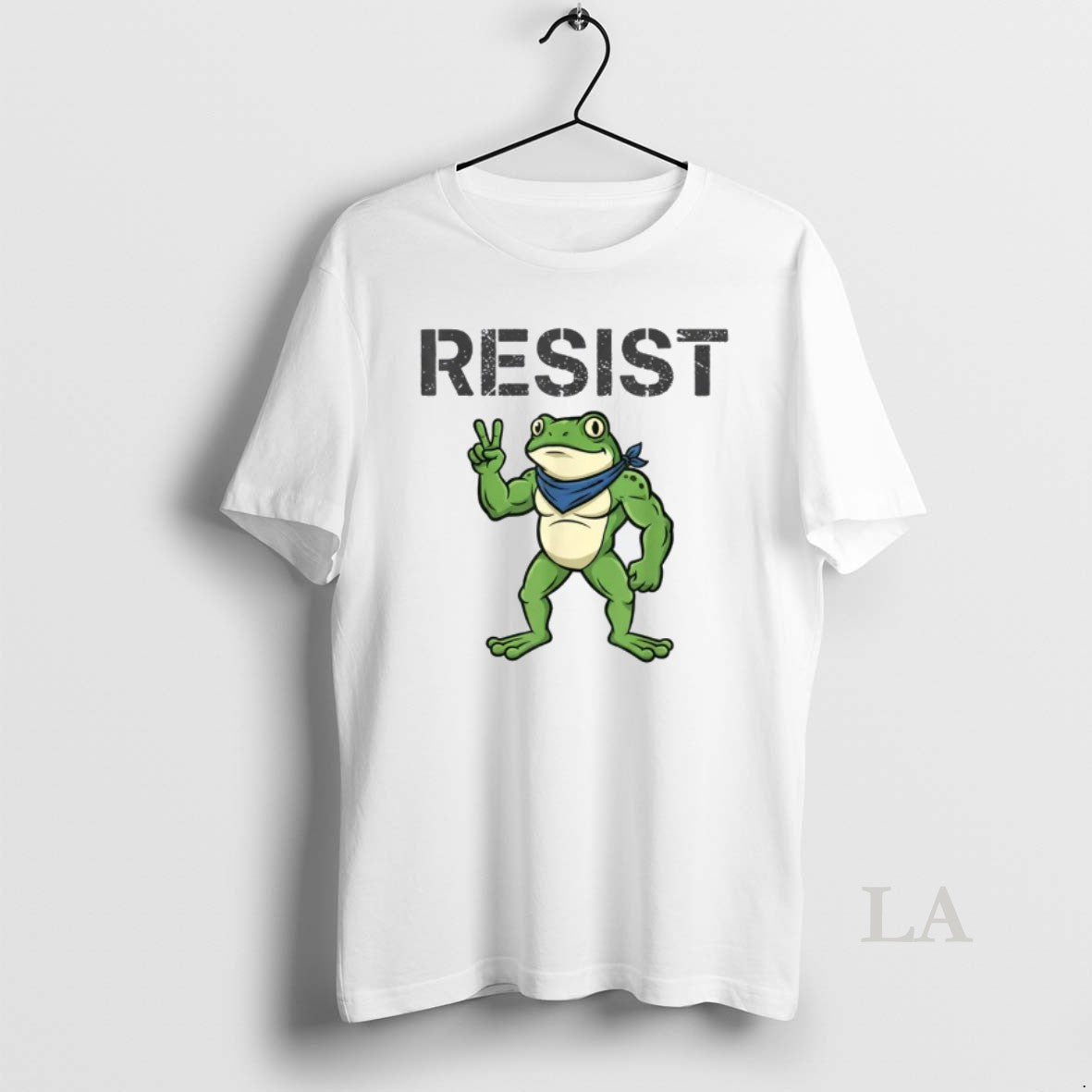 Original Frogs Resist Cartoon Frog Protest Art Funny Portland