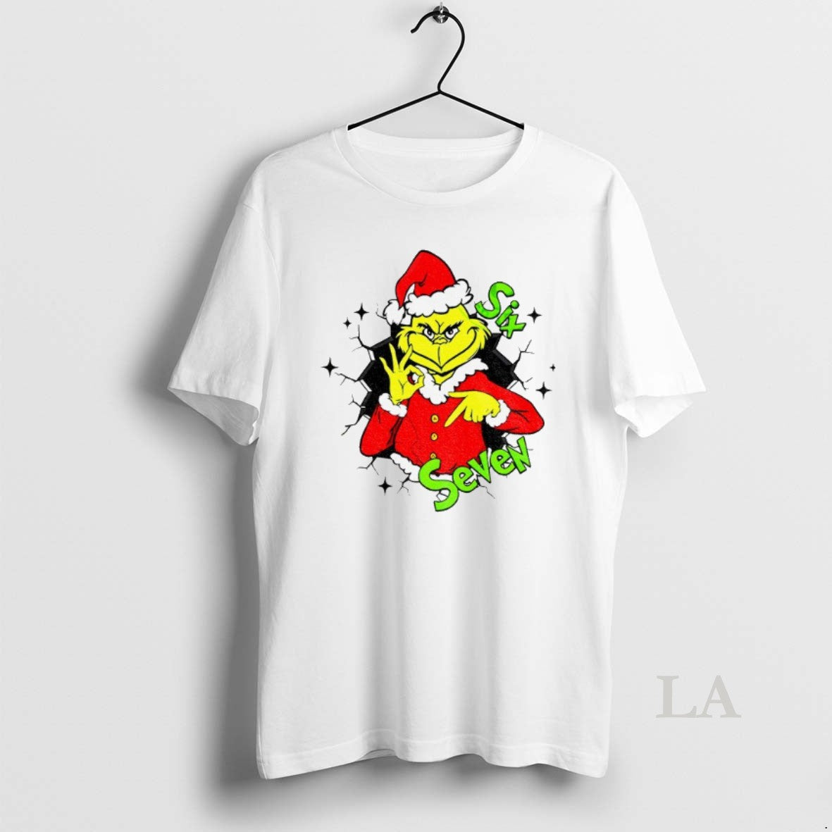 Original Grinch 6 7 Six Seven Meme Christmas Green Mean Guy