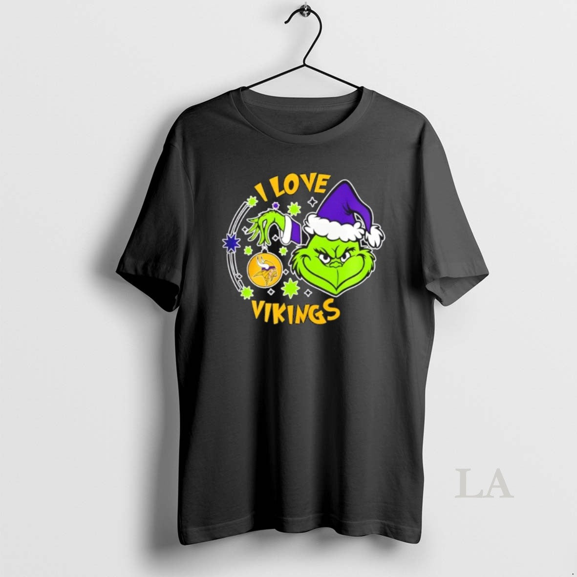 Original Grinch I Love Minnesota Vikings They Hate Us Because They Aint Us 2 Sided