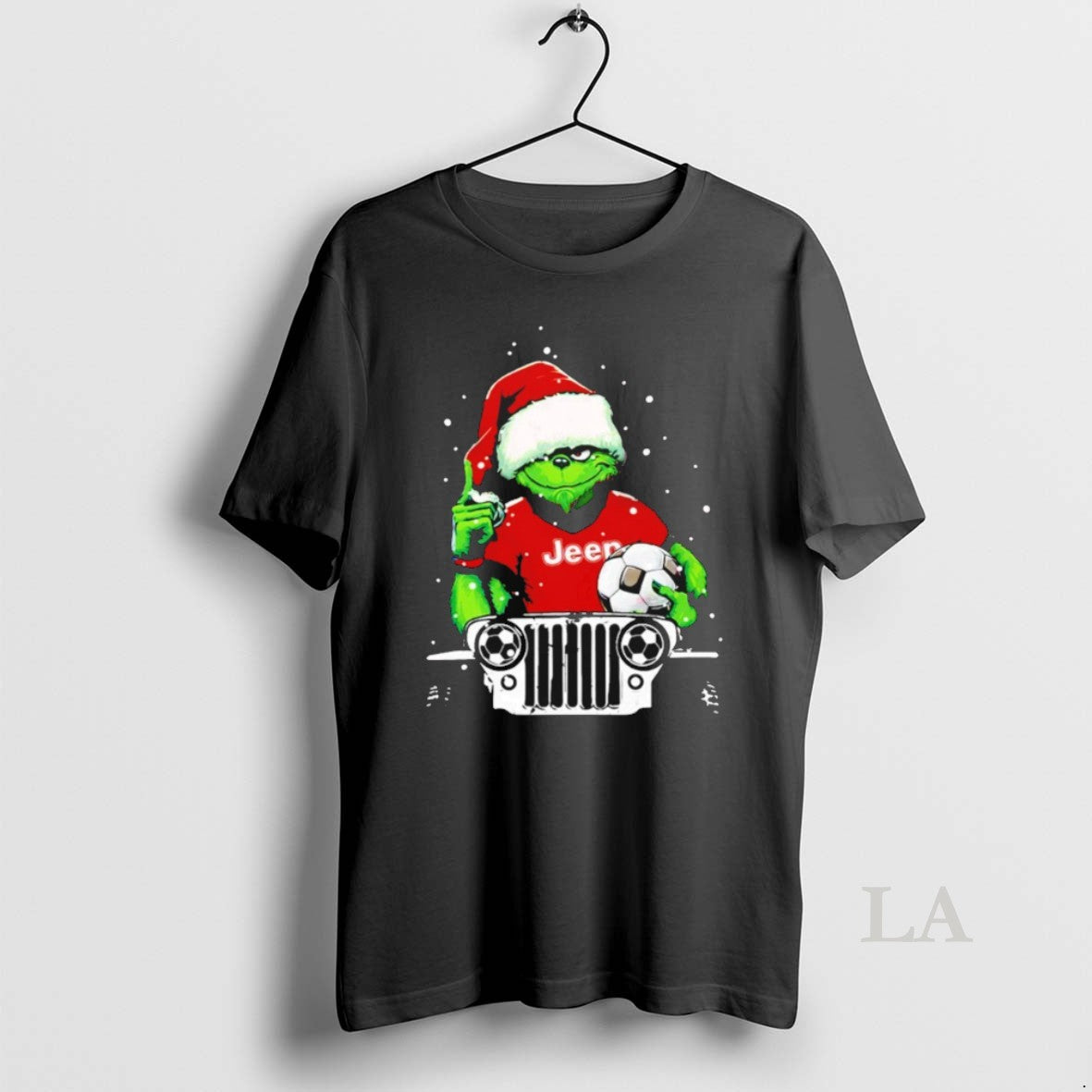 Original Grinch Santa Soccer Player Christmas
