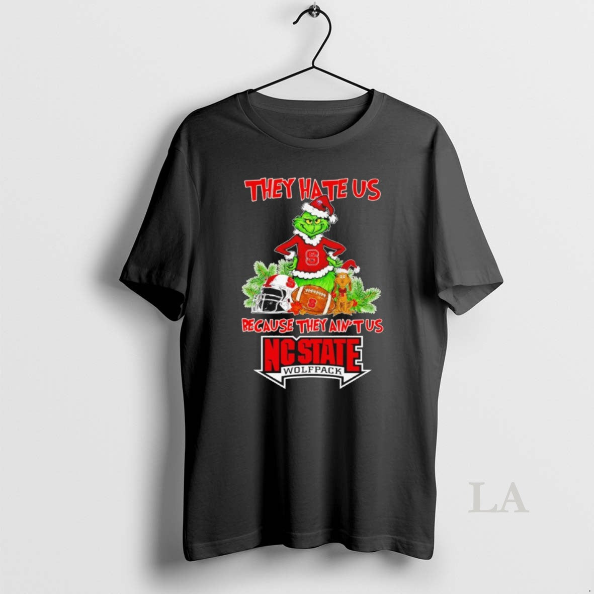 Original Grinch They Hate Us Because They Aint Us Nc State Wolfpack