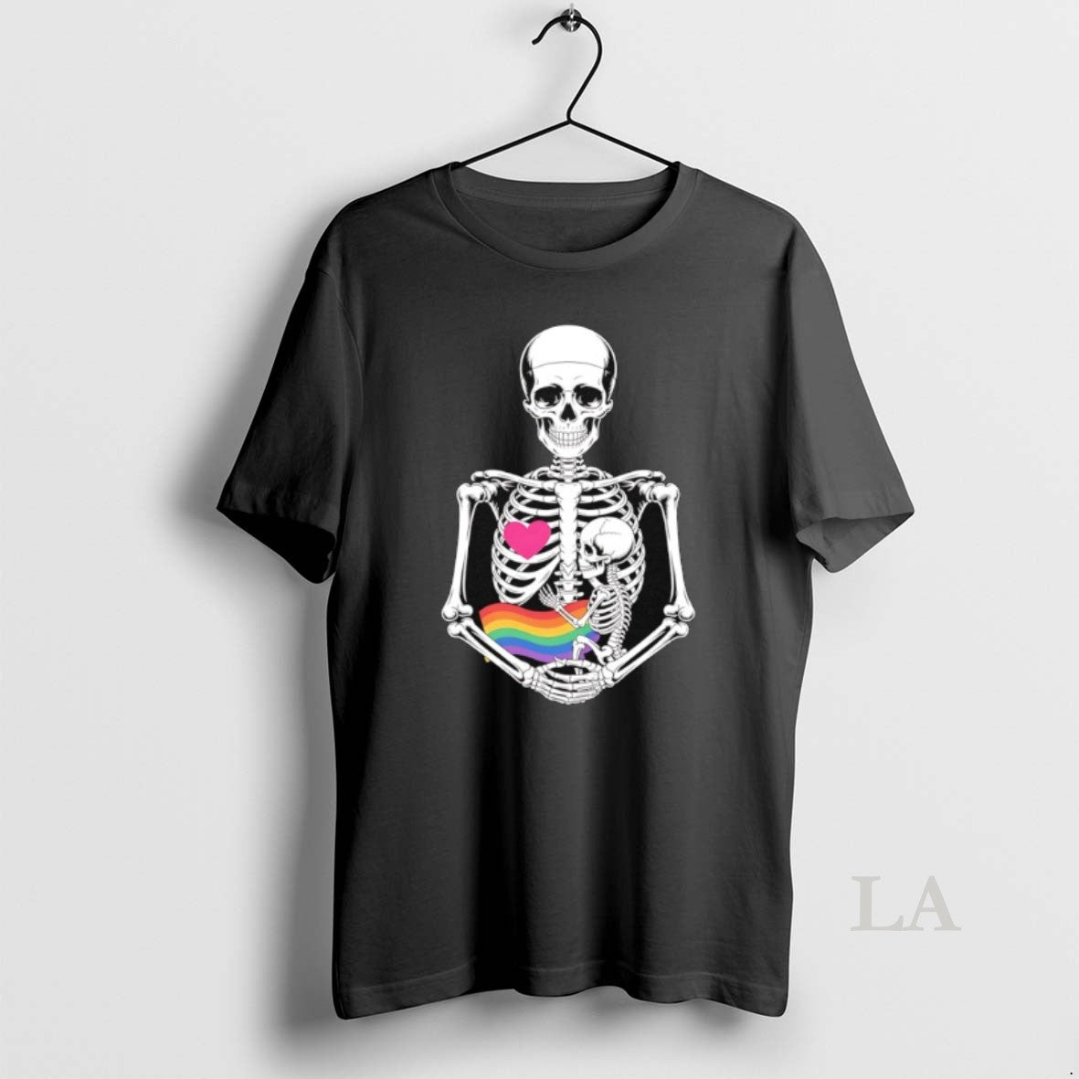 Original Halloween Lesbian Pregnancy Pride Baby Pregnant Skeleton