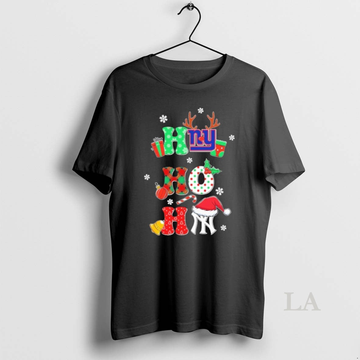 Original Ho Ho Ho Christmas New York Sports Teams Logo
