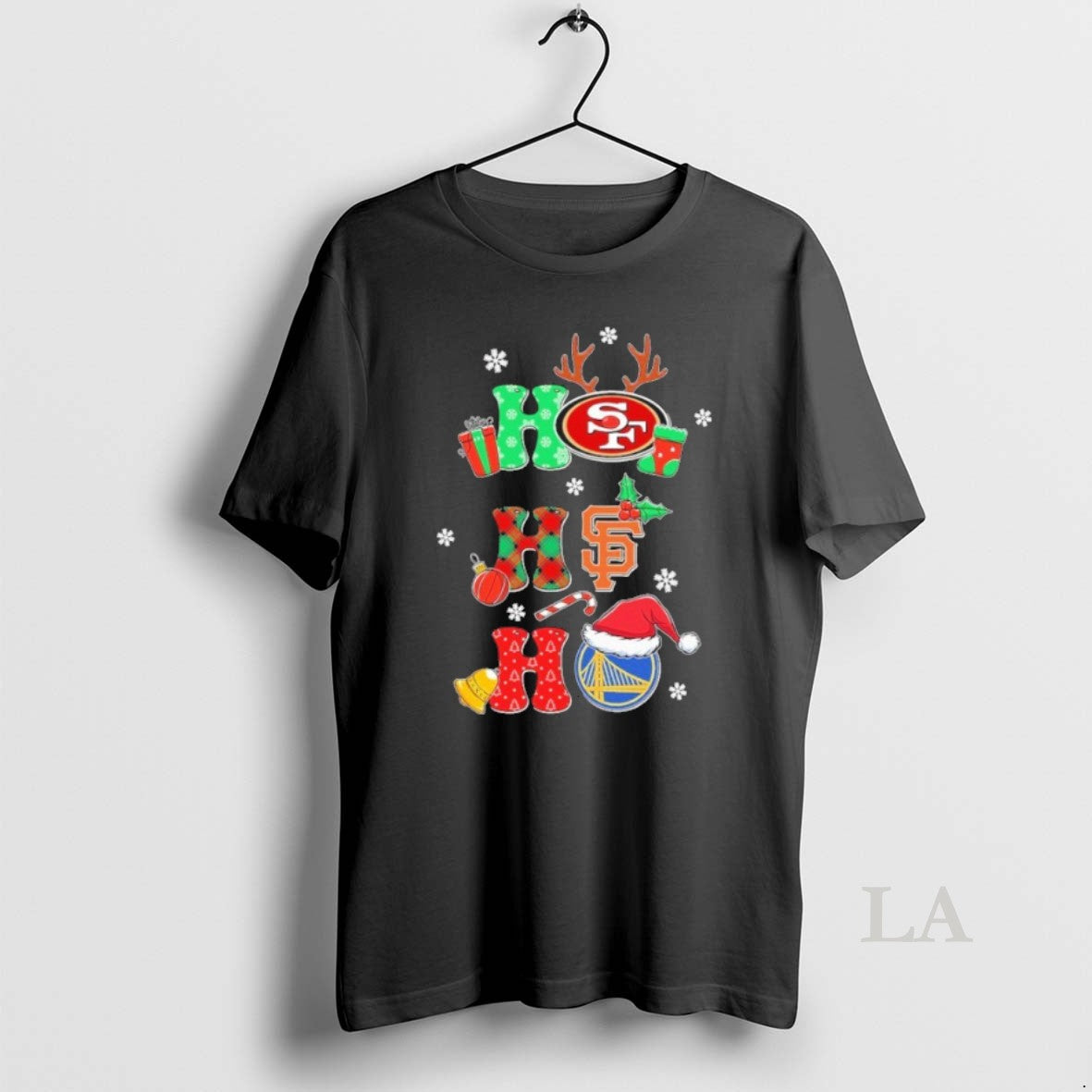 Original Ho Ho Ho Christmas San Francisco Sports Teams Logo