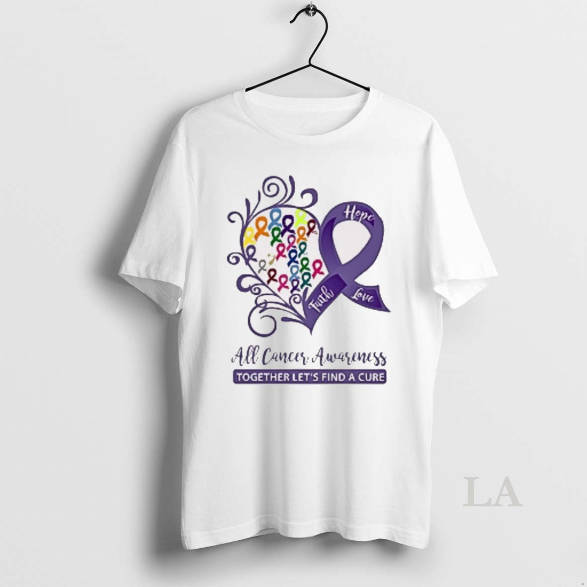 Original Hope Faith Love All Cancer Awareness Together Lets Find A Cure 2025