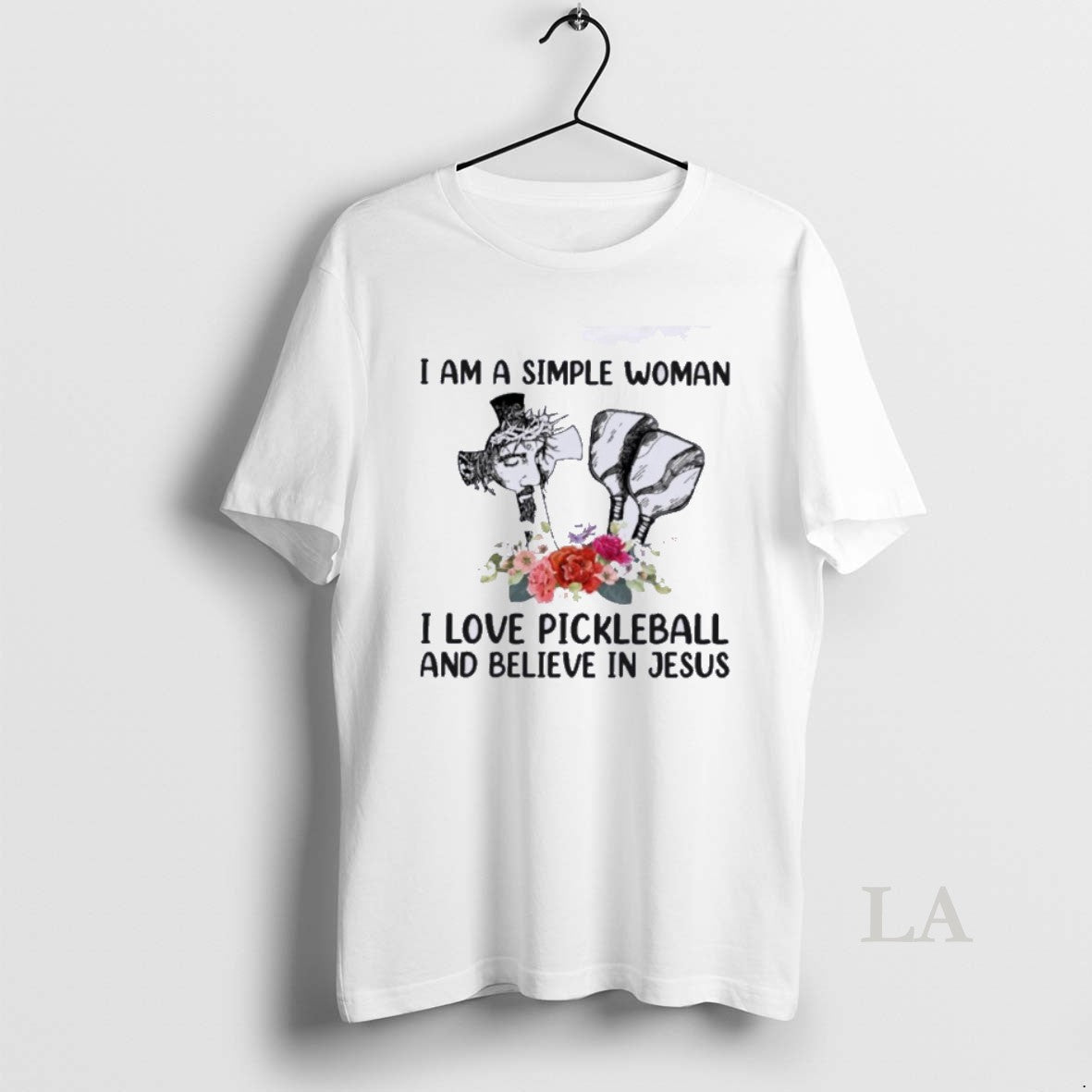 Original I Am A Simple Woman I Love Pickleball And Believe In Jesus Unisex