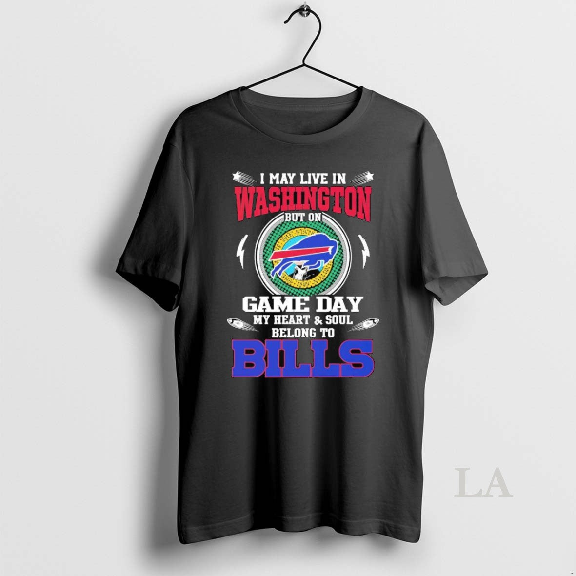 Original I May Live In Washington But On Game Day My Heart Soul Belong To