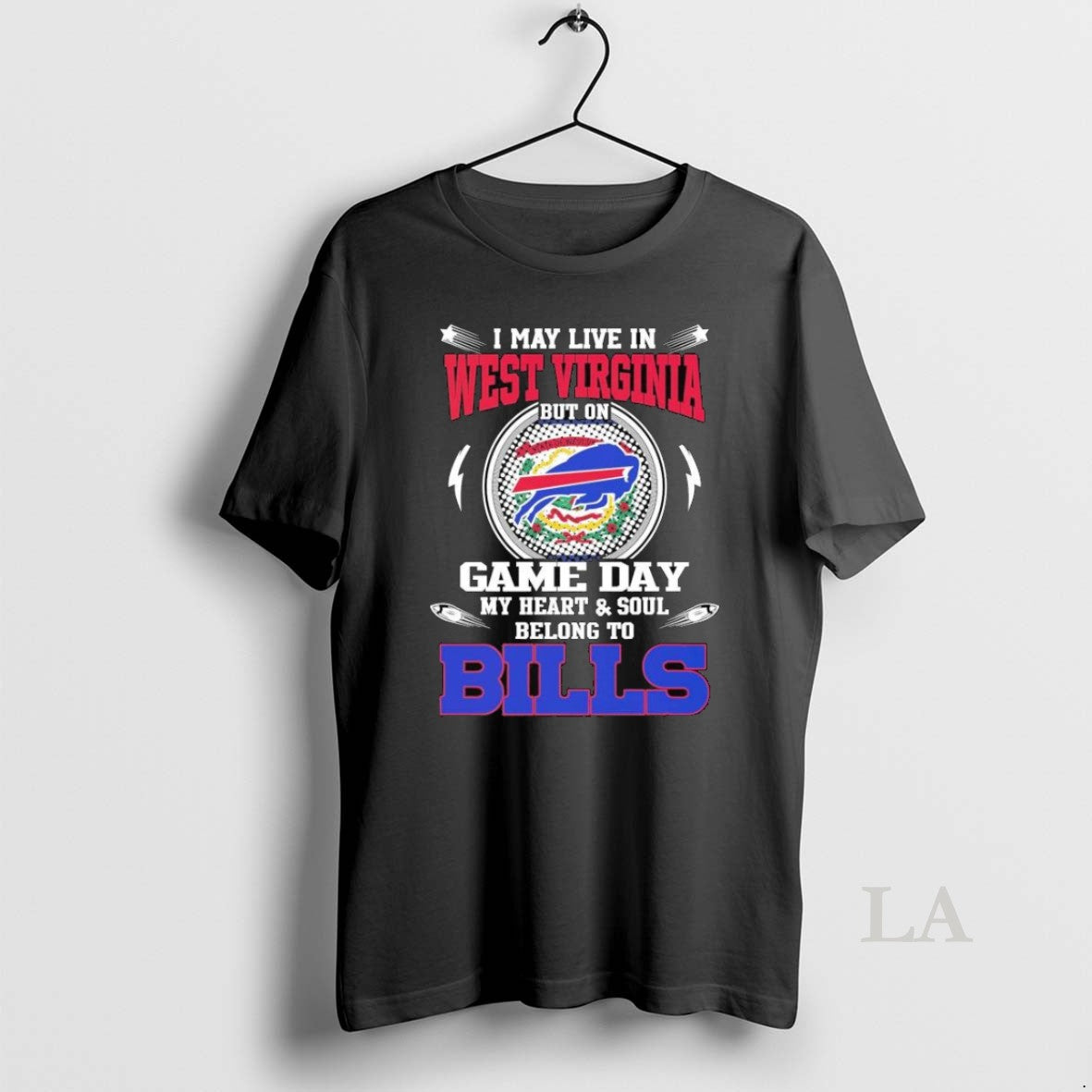 Original I May Live In West Virginia But On Game Day My Heart Soul Belong