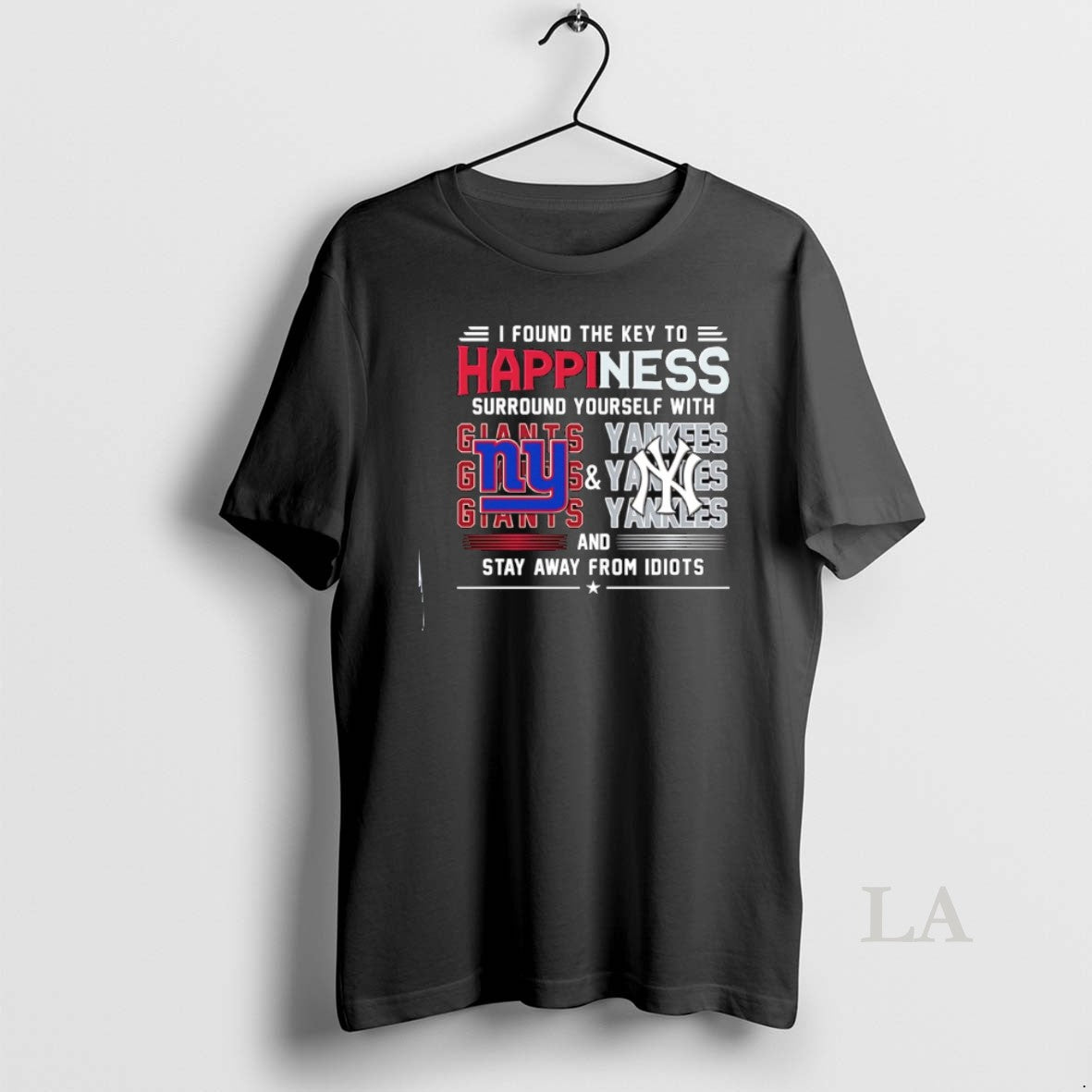 Original I Found The Key To Happiness Surround Yourself With Ny Giants Ny Yankees And