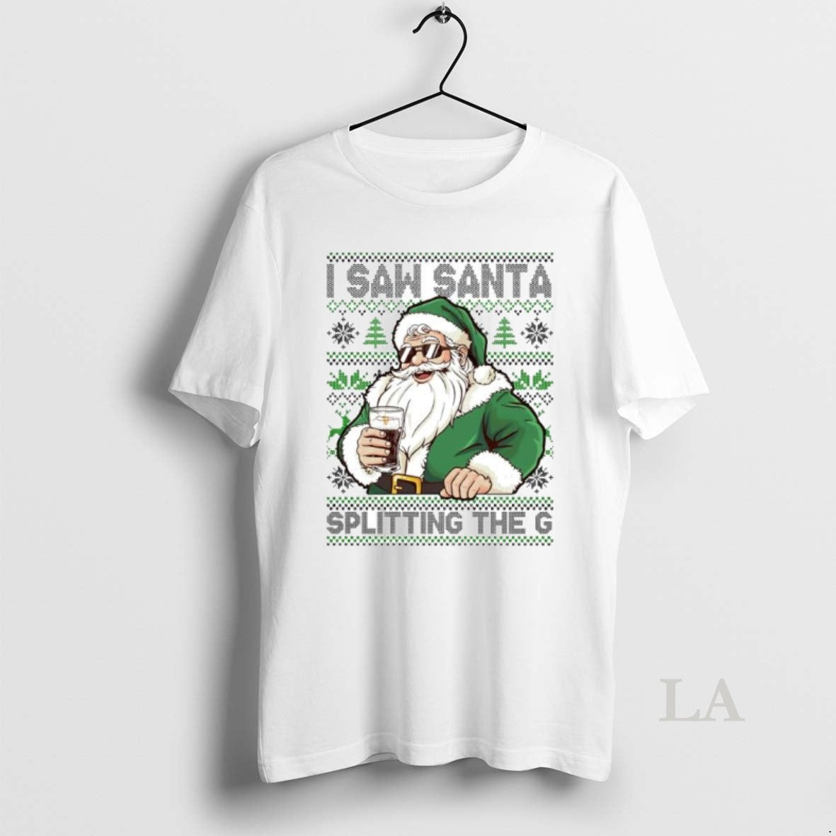 Original I Saw Santa Splitting The G Guinness Christmas Ornaments