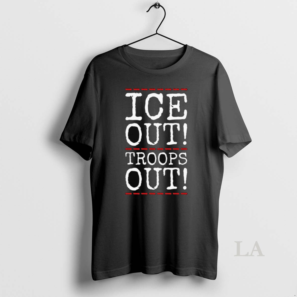 Original Ice Out Troops Out Abolish Ice Anti Trump Long Sleve