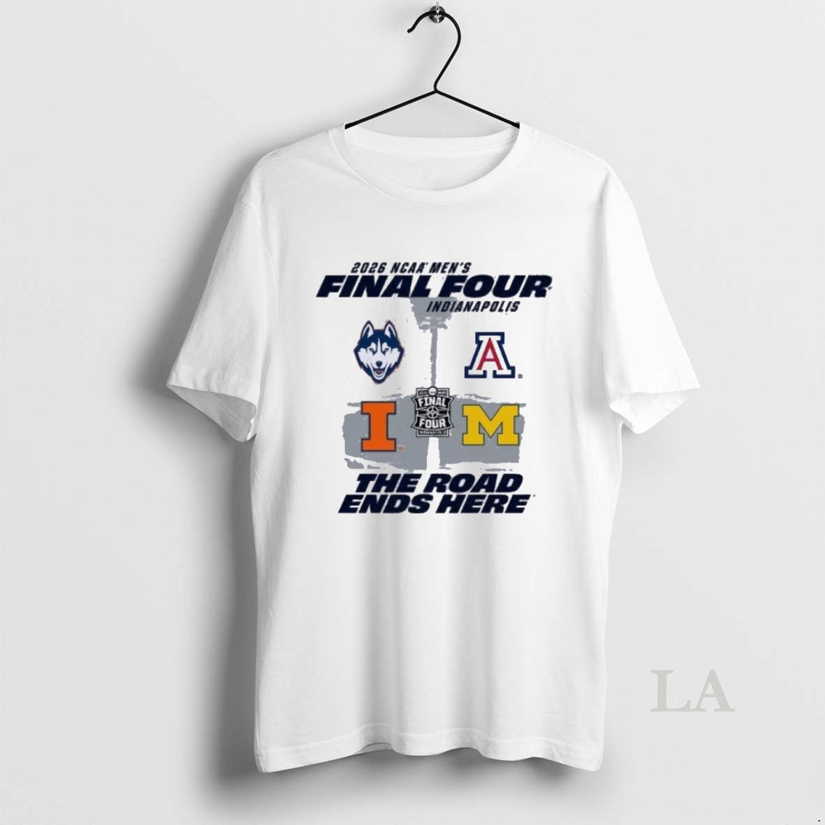 Original Illinois Fighting Illini Basketball Final Four Field 4 Teams Unisex