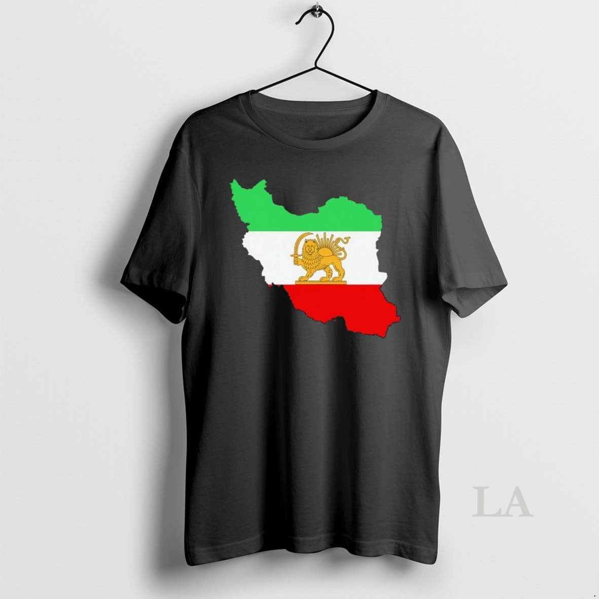 Original Iran Map Lion And Sun Persian Heritage Logo Unisex