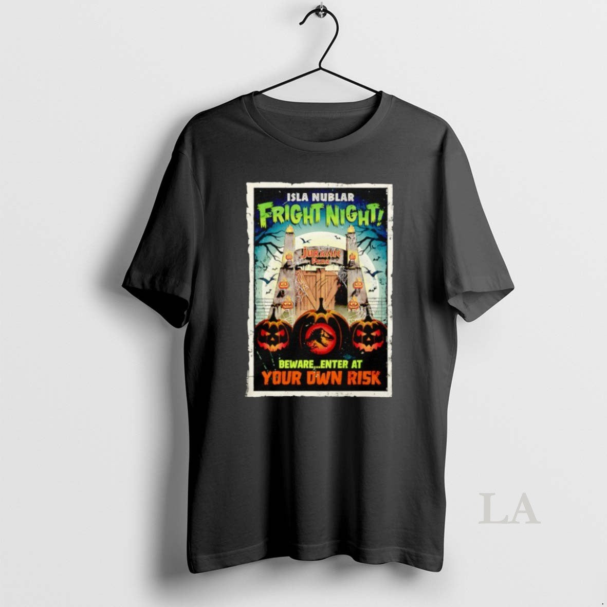 Original Isla Nublar Fright Night Bewareenter At Your Own Risk Halloween