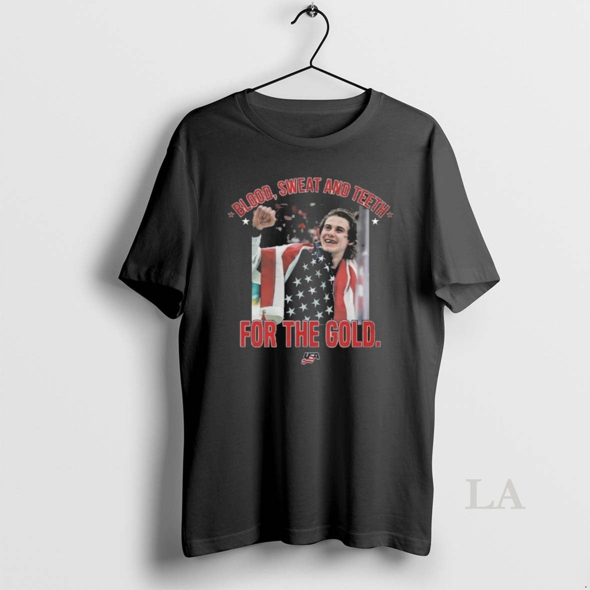 Original Jack Hughes Blood Sweat And Teeth For The Gold Unisex