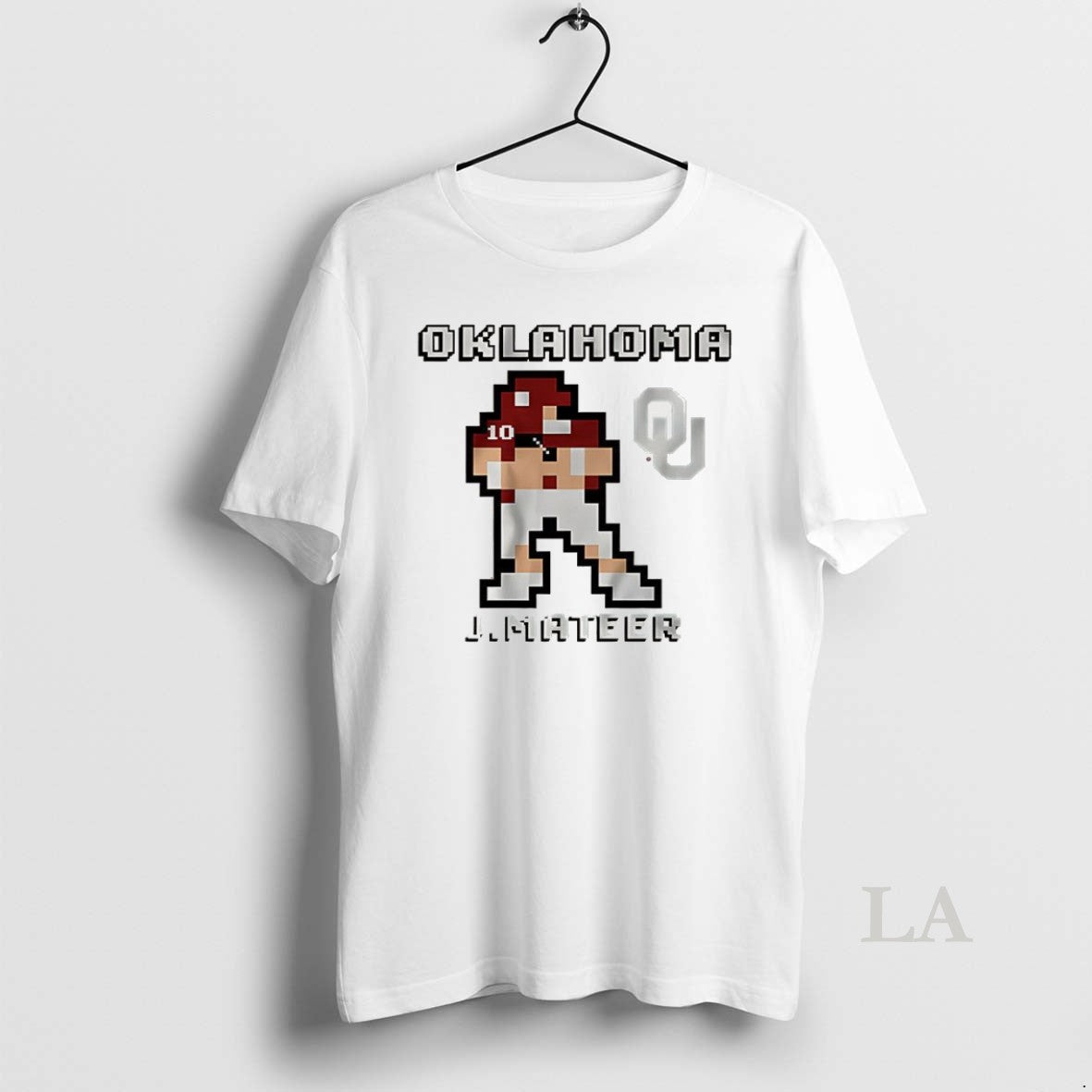 Original John Mateer Oklahoma Football Retro Baller 8 Bit Style