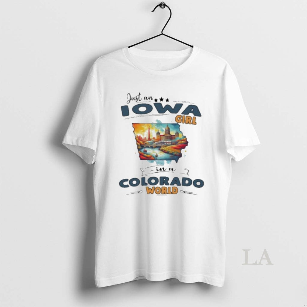 Original Just An Iowa Girl In A Colorado World Retro Unisex