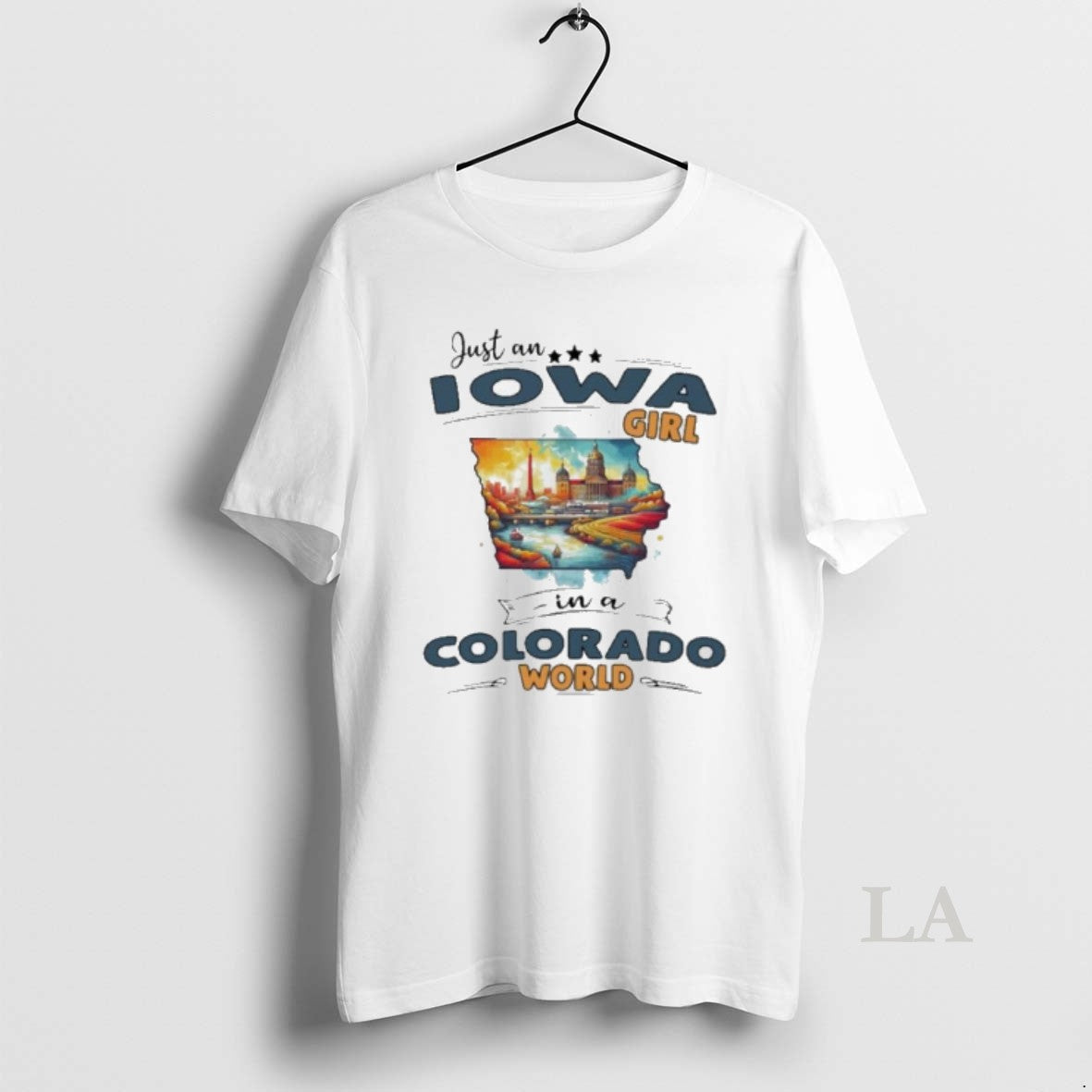 Original Just An Iowa Girl In A Colorado World Retro Unisex
