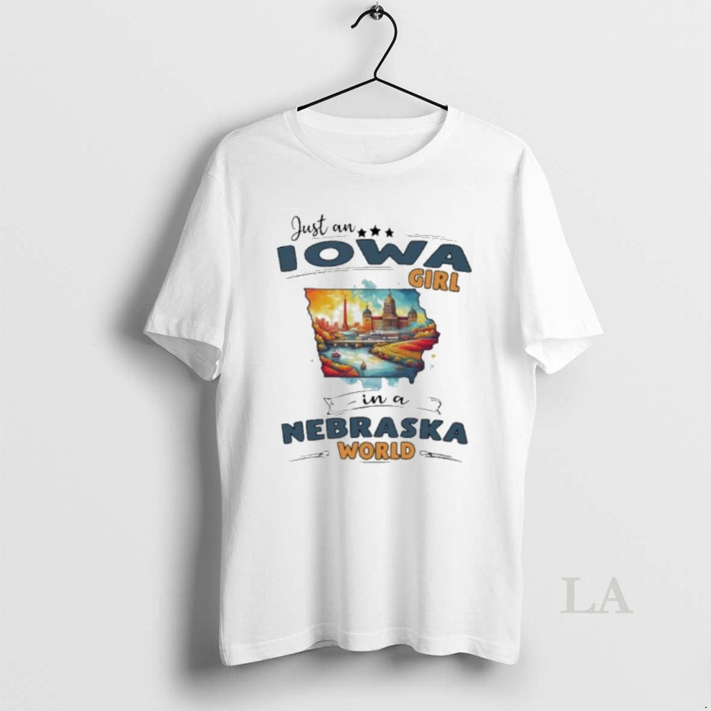 Original Just An Iowa Girl In A Nebraska World Retro Unisex