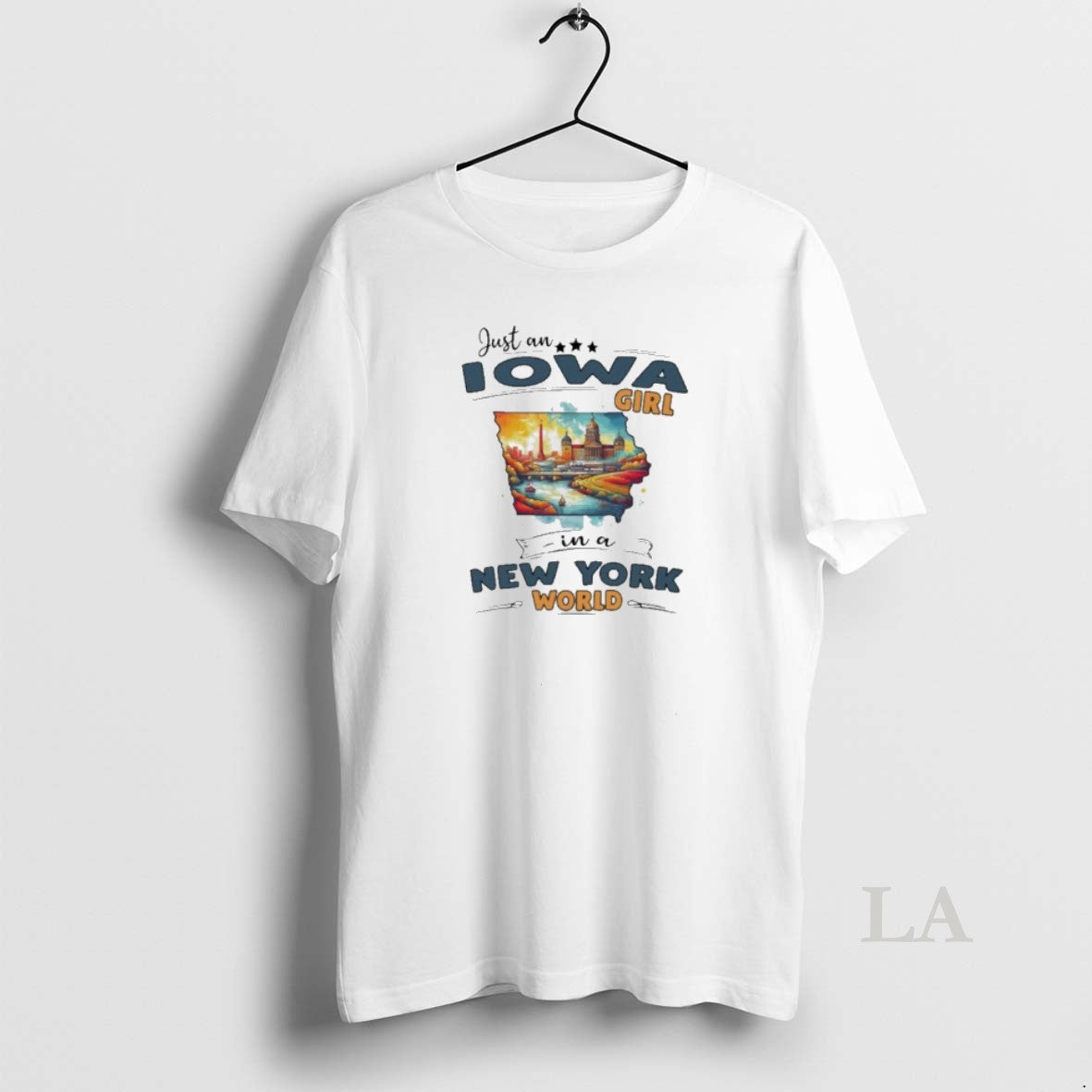 Original Just An Iowa Girl In A New York World Retro Unisex