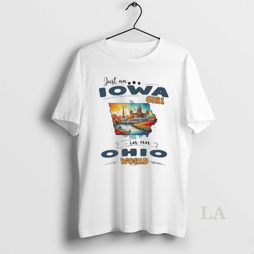 Original Just An Iowa Girl In An Ohio World Retro Unisex