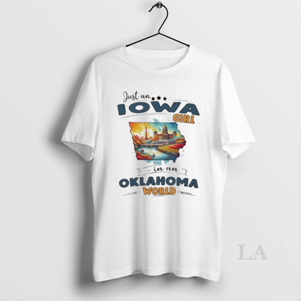 Original Just An Iowa Girl In An Oklahoma World Retro Unisex