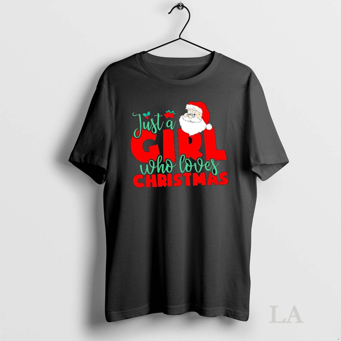 Original Just A Girl Who Loves Christmas Santa Claus